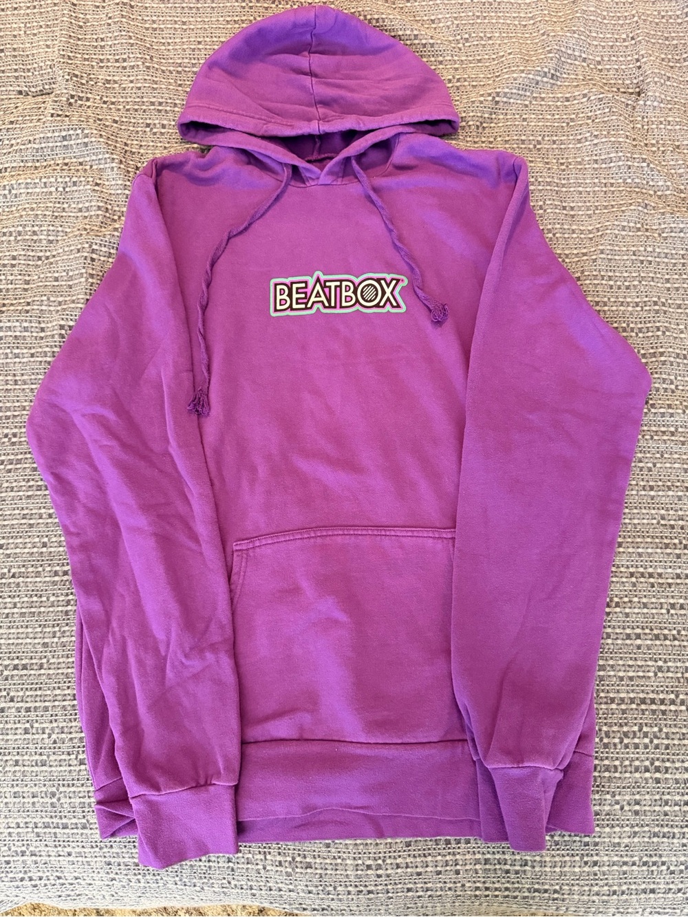 Men's Crewneck Pullover Hoodie in Purple